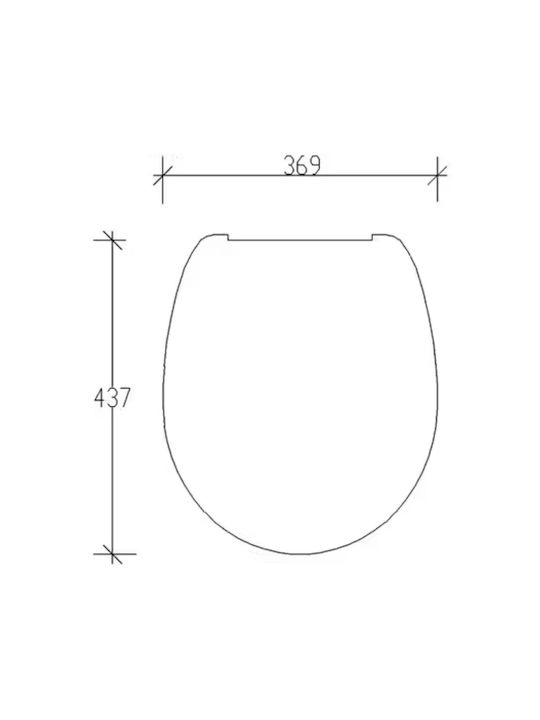 Tema Toilettensitz Kunststoff 43,7x36,9cm Weiß