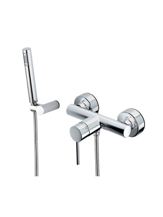 Eurorama Tonda Mixing Shower Shower Faucet Complete Set Black