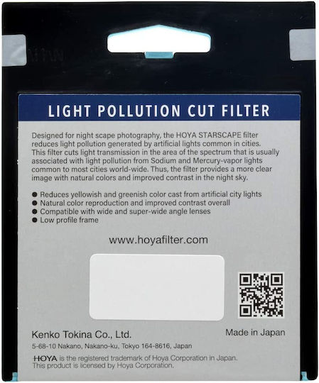 Hoya Starscape Filter Light Pollution 55mm for Camera Lenses