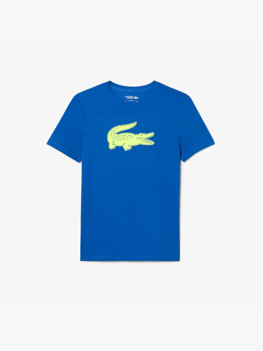 Lacoste Ανδρικό T-shirt Κοντομάνικο Blue/Yellow