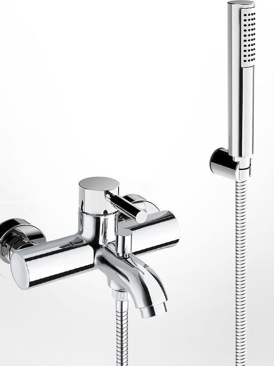 La Torre Newtech Mixing Bathtub Shower Faucet Silver