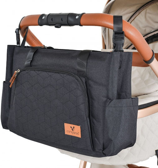 Cangaroo Shoulder/Hand Diaper Bag Keily 109990 Black 44x13x29cm.