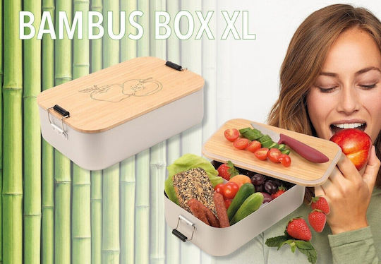 Troika Lunchbox Bamboo Silber 23.6x14.7cm 1Stück