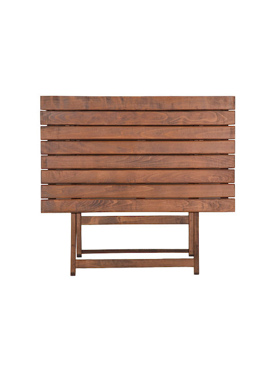 Wooden Masa pentru spații exterioare mici Pliabil Retto Maro 80x60x72buc