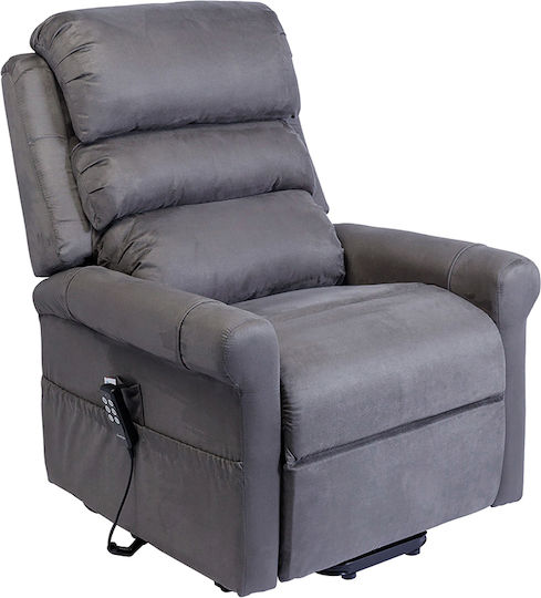 Stylea II Relax Armchair with Footstool Titane 80x51x105cm