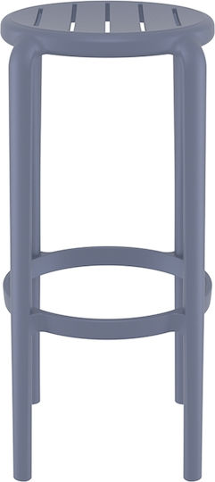 Σκαμπό Μπαρ από Πολυπροπυλένιο Tom 75 36x36x75cm Σκαμπό Μπαρ από Πολυπροπυλένιο Tom 75 36x36x75cm