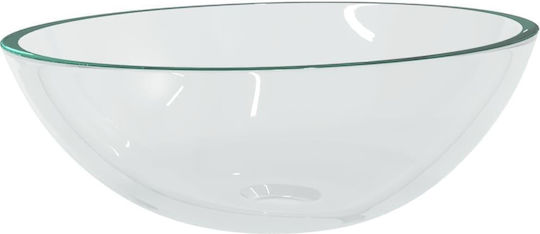 vidaXL Επικαθήμενος Νιπτήρας Γυάλινος 50x37x14cm vidaXL Επικαθήμενος Νιπτήρας Γυάλινος 50x37x14cm