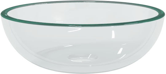 vidaXL Επικαθήμενος Νιπτήρας Γυάλινος 35x35x12cm vidaXL Επικαθήμενος Νιπτήρας Γυάλινος 35x35x12cm
