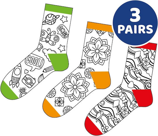 Wonderbox Workshop Ζωγραφική Colour Your Own Socks για Παιδιά 3+ Ετών