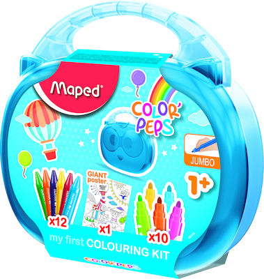 Maped Painting Βαλιτσάκι for Children 3++ Years Βlue