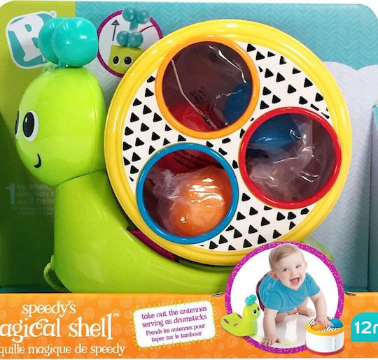 Bkids Дърпаща играчка Охлюв 3 в 1 с музика за 12++ месеца