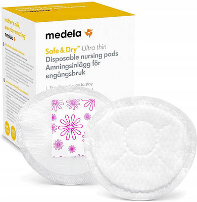 Medela Επιθέματα Στήθους Safe & Dry 30τμχ