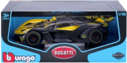 Bburago Mașinuță Bugatti Bolide - Galben 1:18 pentru 14+ Ani