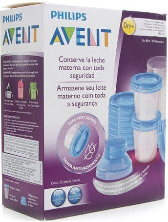 Philips Δοχεία Αποθήκευσης Μητρικού Γάλακτος 180ml 10τμχ
