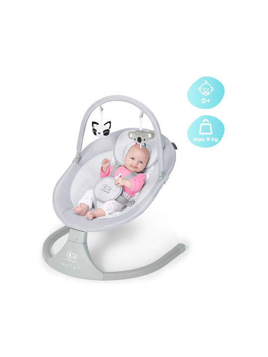 Kinderkraft Електрически Релакс Бебе Luli с Музика Сив за Дете до 9кг