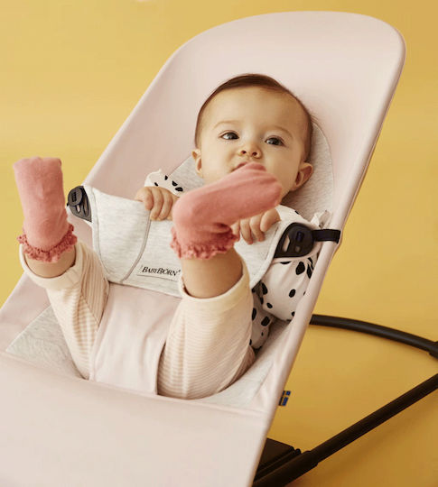 BabyBjorn Manual Baby Relax Balance Soft Light Pink & Grey for Child up to 13kg