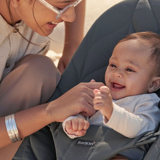 BabyBjorn Manual Baby Relax 2 in 1 Bliss Petals Anthracite for Child up to 13kg