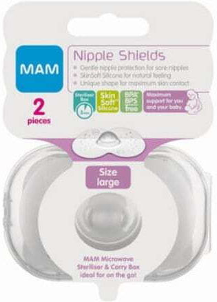 Mam Large 23mm Washable Nipple Shields 2 Pieces