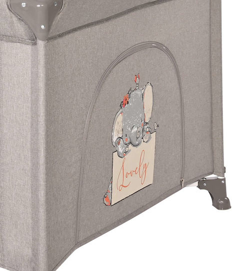 Lorelli Happy Game Zone Elephant Park mit Matratze Beige String 100x100cm