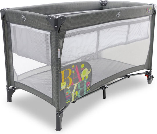 Asalvo Smooth Laufstall 2 Ebenen Gray 125x65cm