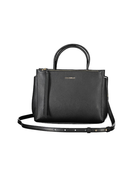 Coccinelle Arlettis Medium Leather Women's Bag Tote Hand Noir