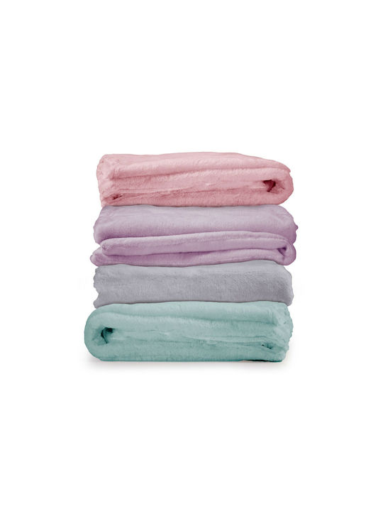 Nef-Nef Homeware Blanket Nursery Swaddling Blankets Hug Fleece Lilac 80x110cm