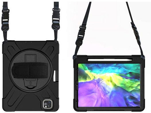 Tech-Protect Survive Securit Flip Cover Μαύρη (iPad Pro 2020 12.9")