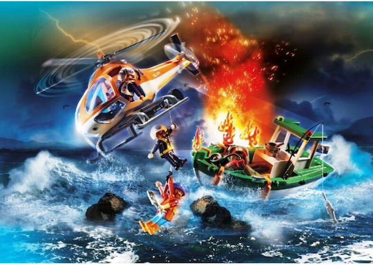 Playmobil Fire Company-Rescue at Sea for 6+ years old years old