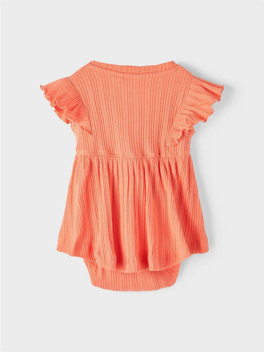 Name It Baby Bodysuit Set Short-Sleeved Coral