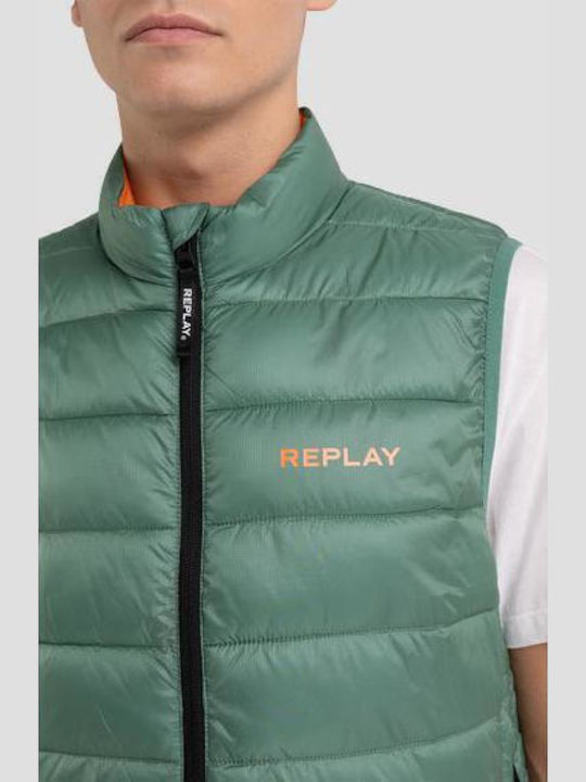 Ärmellos Jacke Puffer Khaki
