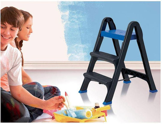 Bama Plastic Step Ladder with 3 Stairs