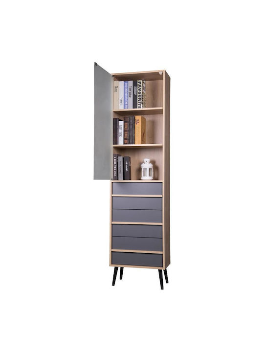 Bibliothek Industry Sonoma / Grau 50x29,5x190cm