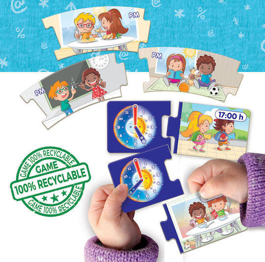 Educa What Time Is It Lernspiel zur Zeiterkennung aus Holz für 5-7 Jahre