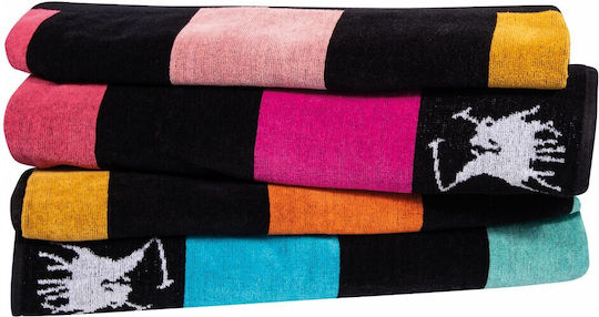 Greenwich Polo Club Beach Towel Cotton Yellow / Blue / Orange 180x90cm.