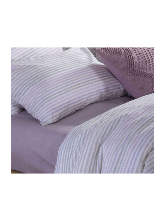 Nef-Nef Homeware Sheet Sets Single 170x270cm. Miles Purple 3pcs