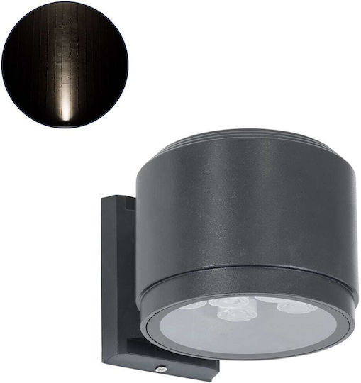 GloboStar Wall-Mounted Outdoor Spot LED IP67 24W with Natural White Light Double Beam