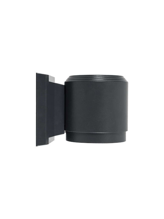 GloboStar Wall-Mounted Outdoor Spot LED IP67 12W with Warm White Light Double Beam