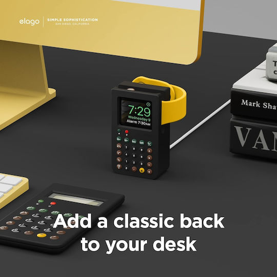 Elago W8 Stand Charging Station Încărcător pentru Ceas Apple Negrus