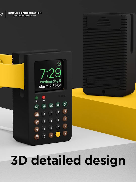 Elago W8 Stand Charging Station Зарядно за Apple Watch Черен