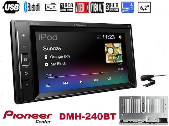 Pioneer Car Audio System 2 DIN (Bluetooth/USB/AUX/WiFi/GPS/Apple CarPlay/Android Auto) with 6.2" Screen