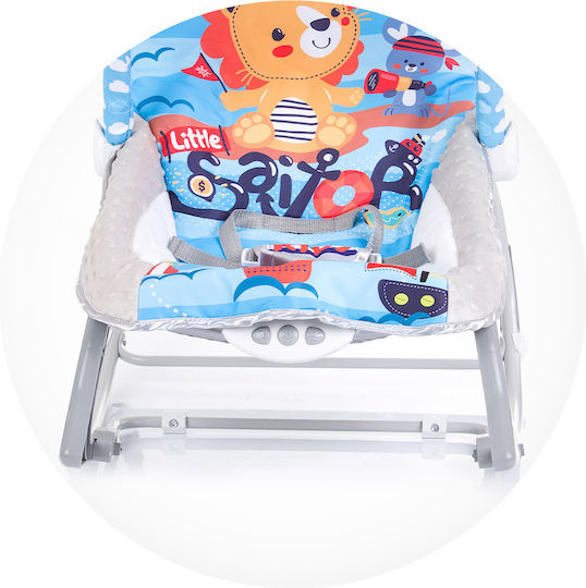 Chipolino Elektrisch Baby Relax Spa mit Musik und Vibration Blau für Kind bis 9kg