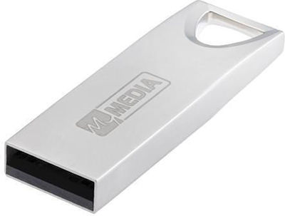 Verbatim MyMedia My Alu 64GB USB 2.0 Stick Ασημί