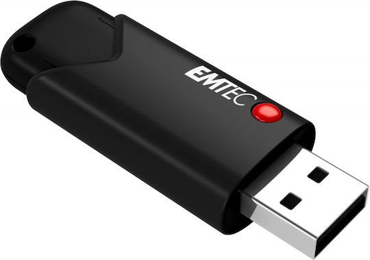 Emtec Click Secure 64GB USB 3.2 Stick Μαύρο
