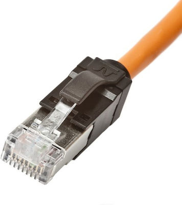 Nexans U/FTP (STP) Cat.6a Καλώδιο Δικτύου Ethernet 2m Πορτοκαλί