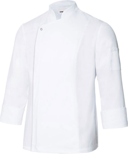 Velilla Coat Chef 100% Cotton made Unisex White with Long Sleeve