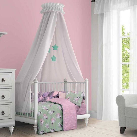 Greenwich Polo Club 8826 Baby Sheets Set Crib Cotton Pink 130x170cm 3pcs