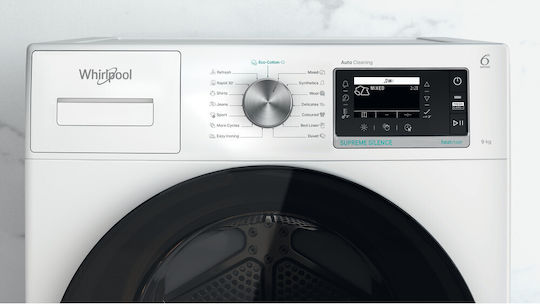 Whirlpool W7 D94WB EE Στεγνωτήριο 9kg με Αντλία Θερμότητας