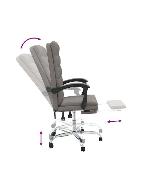 vidaXL Scaun De Birou Cu Înclinare Taupe