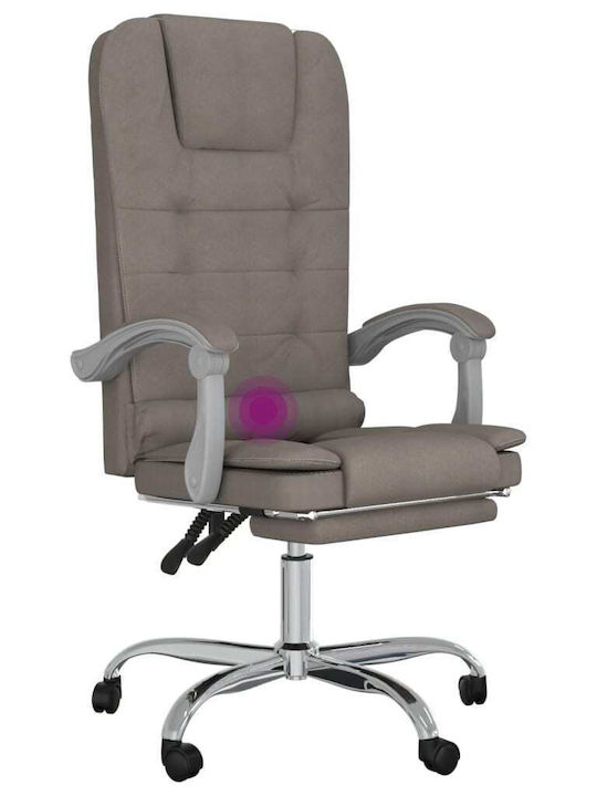 vidaXL Vdxl Scaun De Birou Cu Masaj Taupe