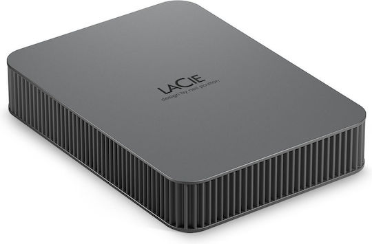 Lacie Mobile Drive USB-C Εξωτερικός HDD 5TB 3.5" Space Grey